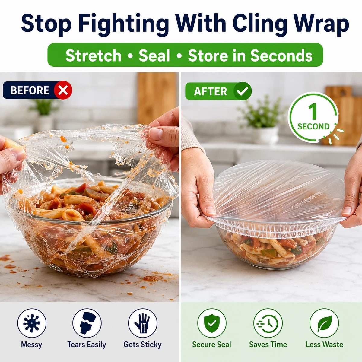 FreshShield Stretch Food Cover Kit