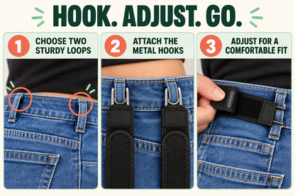 How to attach and adjust the no-show invisible belt
