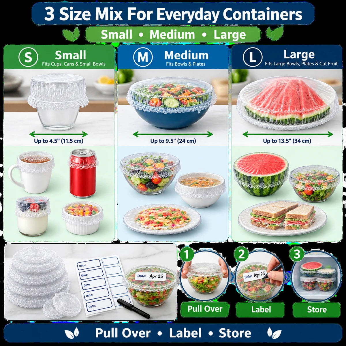 FreshShield Stretch Food Cover Kit