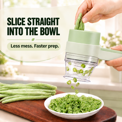 Slice ingredients directly into the bowl