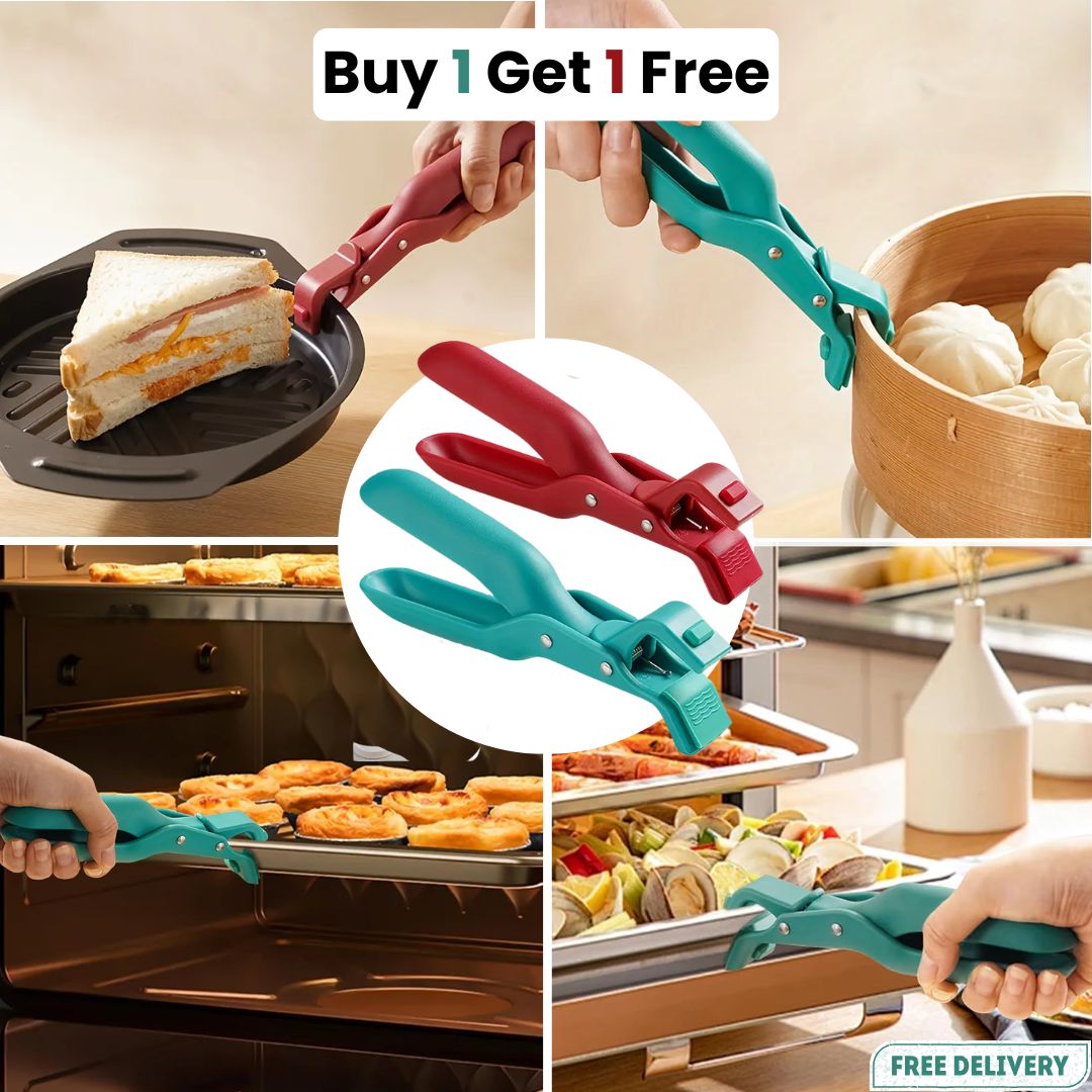 🔥Upgraded version with anti-slip and high heat resistance Hot Plate Gripper | Buy 1 Get 1 Free