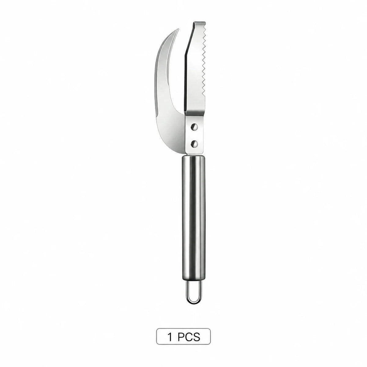 One stainless steel fish cleaning tool