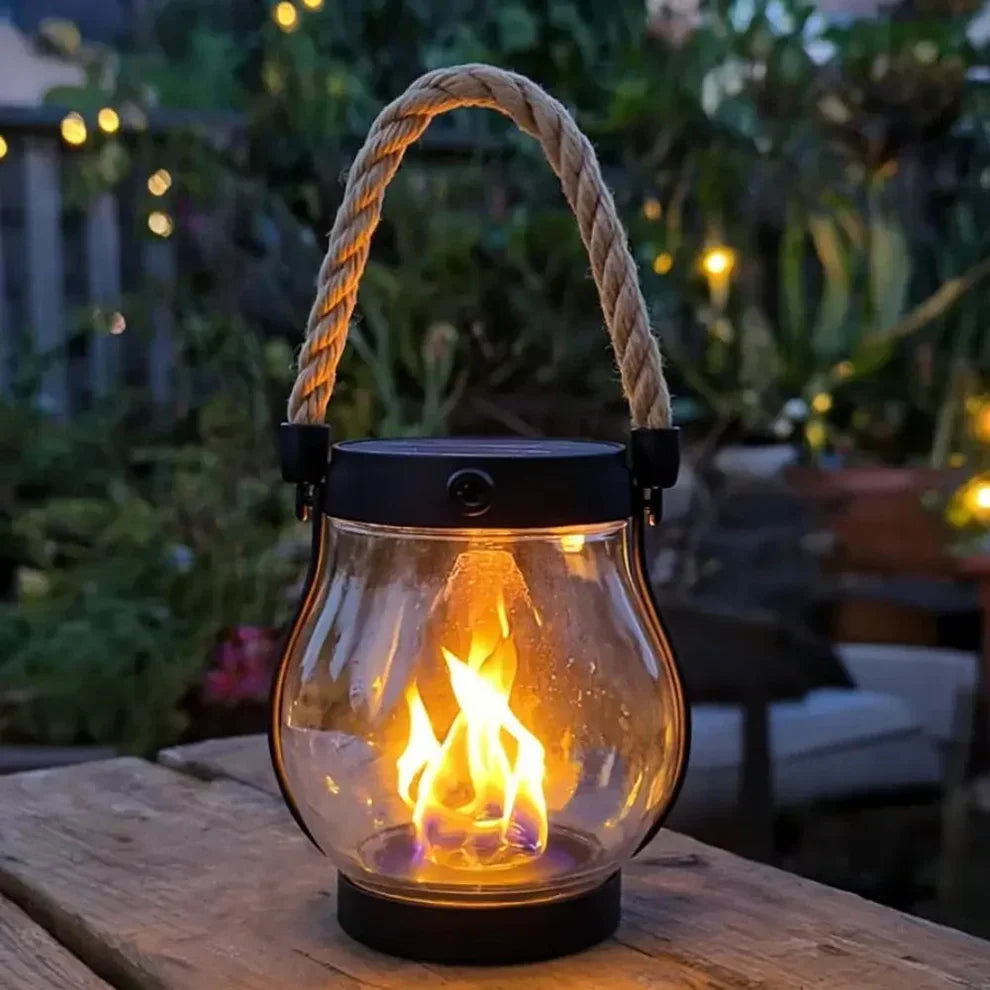 | 🔥Last Chance Before They're Gone! | 💡Solar Flame Lanterns – No Wiring, Auto-On at Dusk!🔥