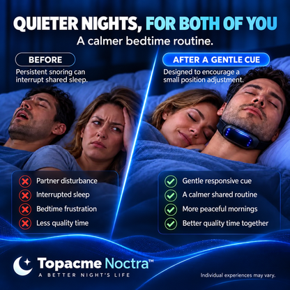 Quieter shared nighttime routine with Topacme Noctra