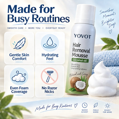 Yovot coconut oil mousse benefits image