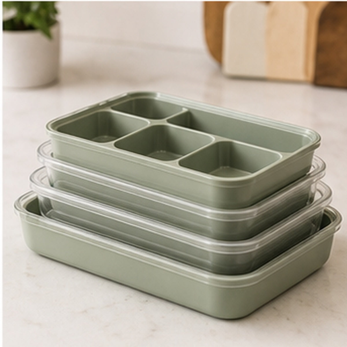 Avermontia nested meal prep tray set