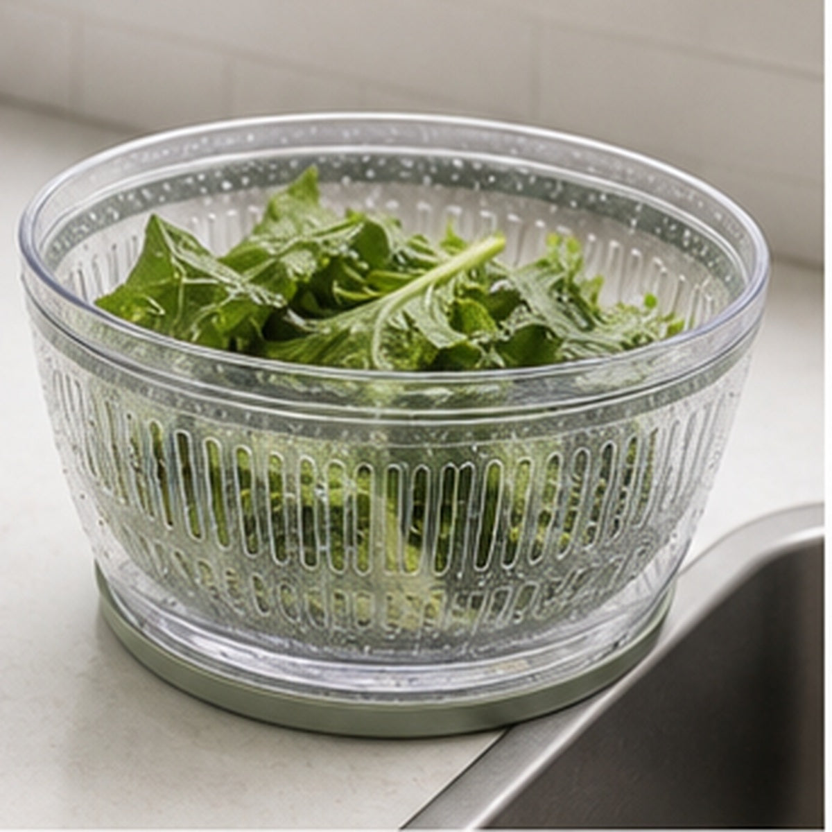 Avermontia produce rinse basket in a bright kitchen
