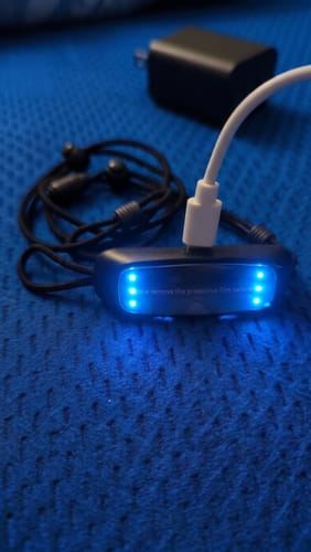 Customer photo of the anti-snoring device charging